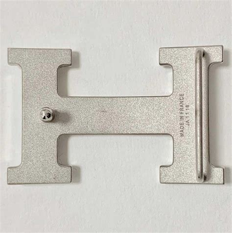 hermes silver h buckle